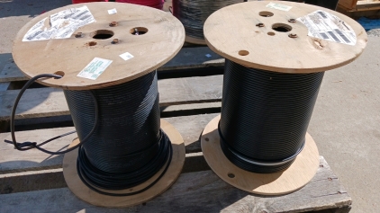 Spool 1/20 AWG Coax Comm Cable Unknown Footage, and 1/20 AWG Power Limited Circuit Cable Unknown Footage