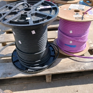 Spool of 1x20AWG and 2x18AWG, Spool of 1xCAT5E 350mhz and 4x16AWG Speaker Cable-Unknown footage