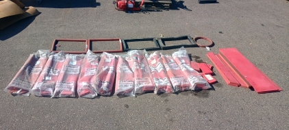 (24) Johnston Street Sweeper Parts - Rubber Duct Panels Mounts & Skirts