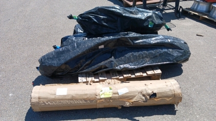 (5) Industrial Rubber Components - (4) Linatex Trunking Sleeves (1) United Pro Mandrel Roll
