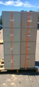 (2) Vertical Filing Cabinets - 35⅞"x29&frac12;"x60"H