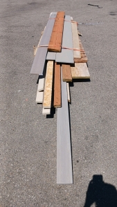(17) Assorted Wood Trim & Composite Boards - Various Lengths