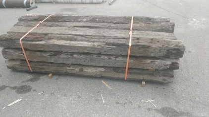 Whole Bunk (15) Creosote Railroad Ties Roughly 109"x9"x7"