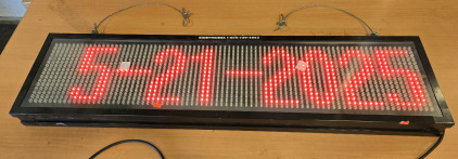 Signtronix Programmable Hanging LED Sign - 41⅝" x 10⅝" - Model: LED-40-C