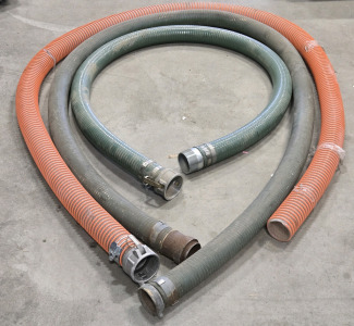 (3) Large Heavy Duty Industrial Hoses