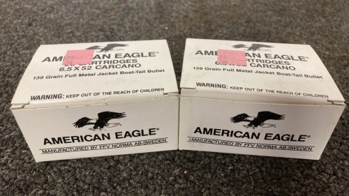 (40)Rds American Eagle 6.5x52 Carcano Ammo