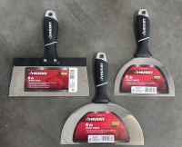 Husky Drywall Tools Including: Welded Mud Pans (12"), Drywall Rasp, Multi Tool, Joint Knife, Taping Knife, Jab Saws And More - 4