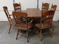 Table Set with Leaf and (6) Chairs