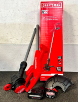 New In Box Craftsman V20 Lithium Ion 10" String Trimmer & Edger (Battery And Charger Included)