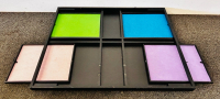 New Quokka Tilting And Rotating Puzzle Table Top In Black With Slide Out Drawers - 6