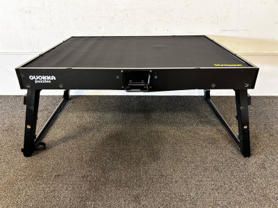 New Quokka Adjustable and Tilting Puzzle Table in Black with Slide Out Drawers