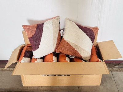 Set Of 8 Origin21 Decorative Pillows (Woven Indio Clay)