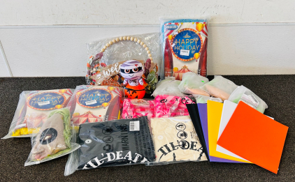 Holiday and Halloween Essentials: Green and White Wigs, Princess Costumes, Craft Paper and More