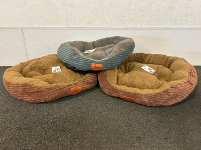 (3) Crown Dog Pet Beds
