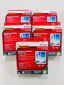 (5) Boxes Of Frost King Extra Strength Indoor Window Insulation Shrink Kits