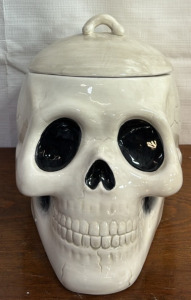 Skull Cookie Jar