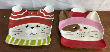 (2) Cat Plates