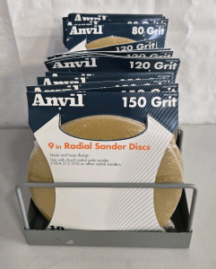 (170) Various 9in Radial Sander Disks