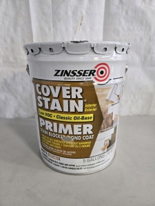 5 Gallons Zinsser Cover Stain Primer