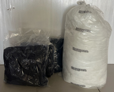 New Amazon Items- (6) Bed / Furniture Covers / Sheets, Large Bag Of New Stuffing