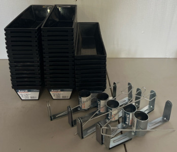 (38) Anvil Plastic Mud Pans & (3) Anvil Drywall Tape Reels