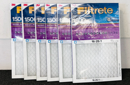 (6) Filtrete High Performance Air Filters