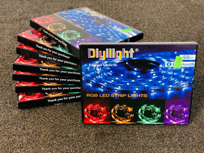 (8) 50 Ft. Bluetooth RGB LED Strip Lights