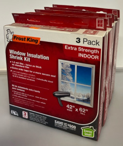 (5) Packs Frost King Window Insulation Shrink Kit