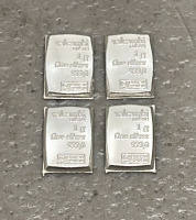 (4) 1 Gram 999.9 Fine Silver Bars