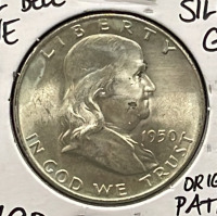 1950-D MS65FBL Full Bell Line Gem Silver Half Dollar Coin (Carded) - 3