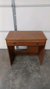 Single-Drawer Wood Desk