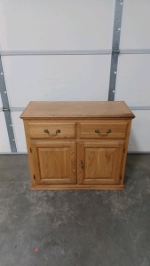 2-Drawer Wood Cabinet