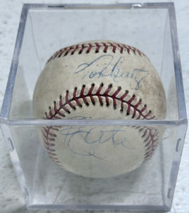 (1) Paul Molitor & Other Players Multi-Signed Autograph Baseball, HOF (Twins, Brewers, Blue Jays)