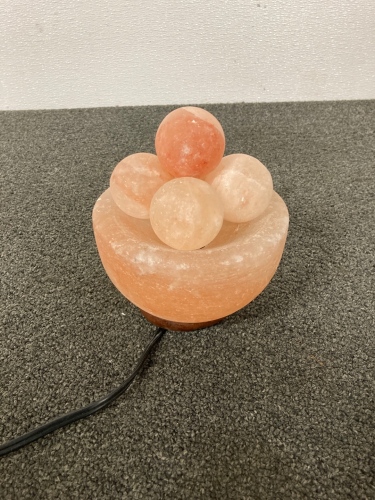 Himalayan Salt Lamp With Heated Stones (Powers On)