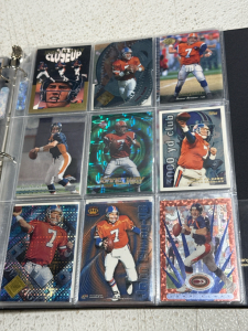 (1) Binder Of John Elway, HOF, Denver Brocos Sports Cards