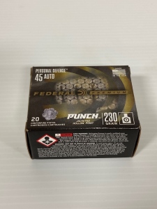 (20) rnds of Federal .45 Ammo