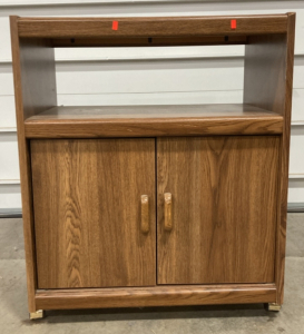 Desk W/ Cupboards On Wheels