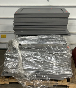(1) Pallet of Grey Cabinet Doors