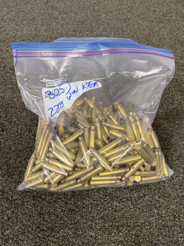 Bag Of (325) .223 Win REM Brass Casings