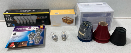 Light Bulbs, Ice Lattice (7) Small Lamp Shades & More