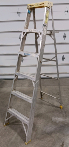 (1) Werner 6 ft Aluminum Step Ladder - Model 366