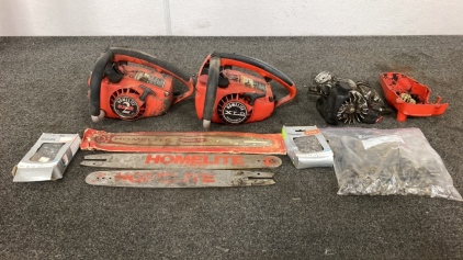 (2) Homelite Chainsaws