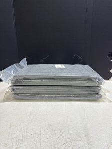 (3) Wool And Cotton Gray Blankets 66x92 inches