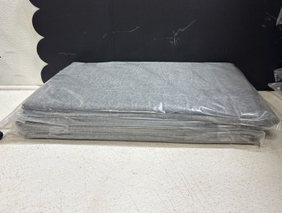 (2) Wool And Cotton Gray Blankets
