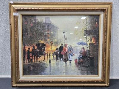 Wood Framed Print Proof of Painting Entitled "Charity-The Gift of Love" By G. Harvey - 29" x 24⅝"