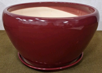 (1) Large Ceramic Planter, 13" Diameter, 7" Tall
