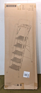 (1) KINGRACK WK2222-5D | 5 Step Folding Ladder W/ Tool Platform & Handrail