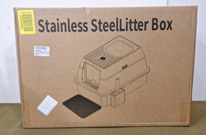 (1) Stainless Steel Litter Box