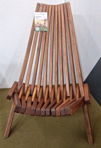 (1) Acacia Wood Tamarack Chair