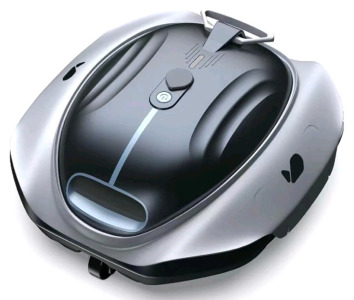 (1)BuBlue - Bubot 300P Robotic Pool Cleaner, Cordless Pool Vacuum W/ Industry Leading Suction Power, Bluehole Tech, DirtLock Tech, Smart Sensor, Self-Parking For Above-Ground Flat Pools up to 850 Sq.Ft, Silver<br/>